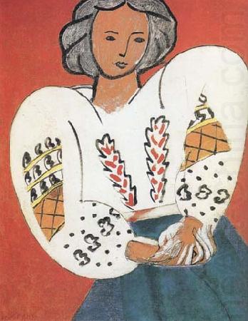 Henri Matisse The Romanian Blouse (mk35) china oil painting image